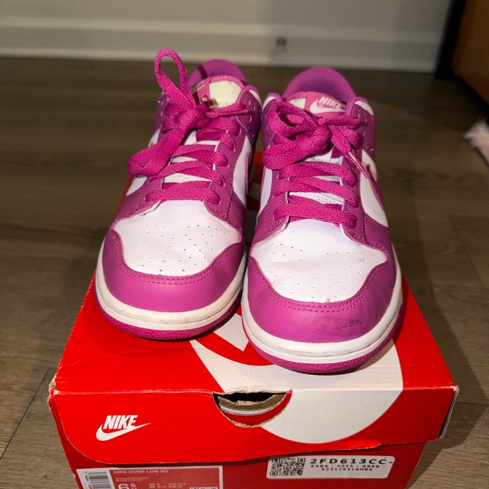 Nike Kids Fuchsia and White Sneakers